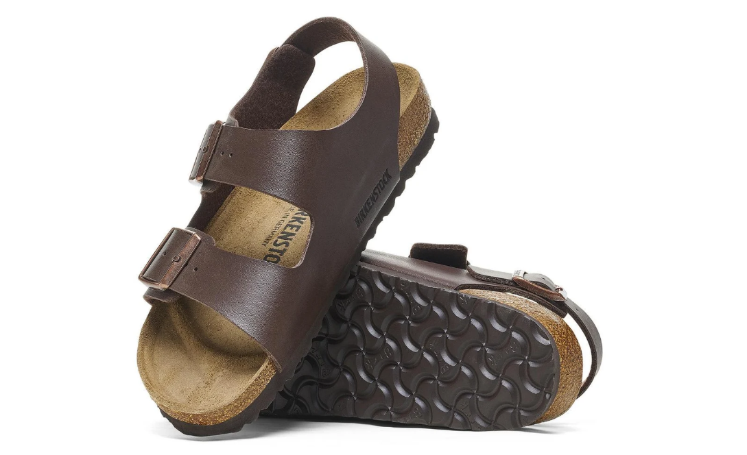 Birkenstock Milano Birko-Flor Dark Brown Sandals  Regular