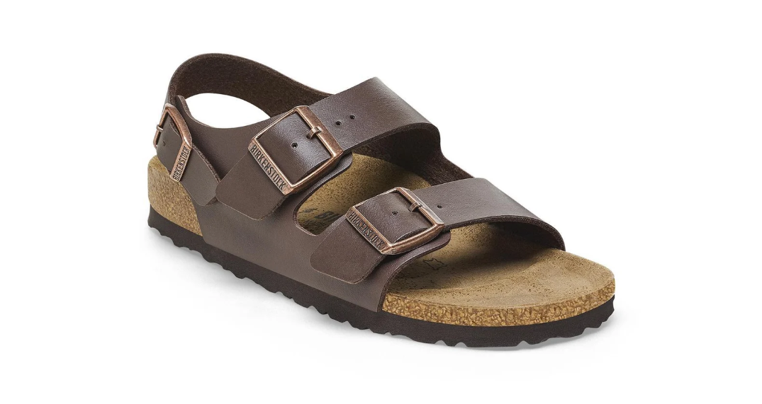 Birkenstock Milano Birko-Flor Dark Brown Sandals  Regular