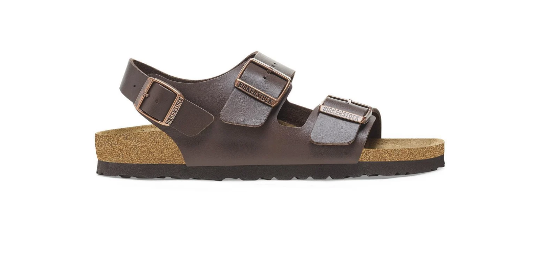 Birkenstock Milano Birko-Flor Dark Brown Sandals  Regular