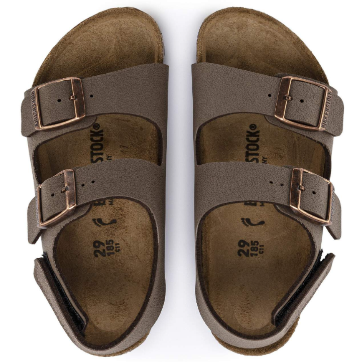 Birkenstock Milano HL Kids Birkibuc Mocha  Narrow