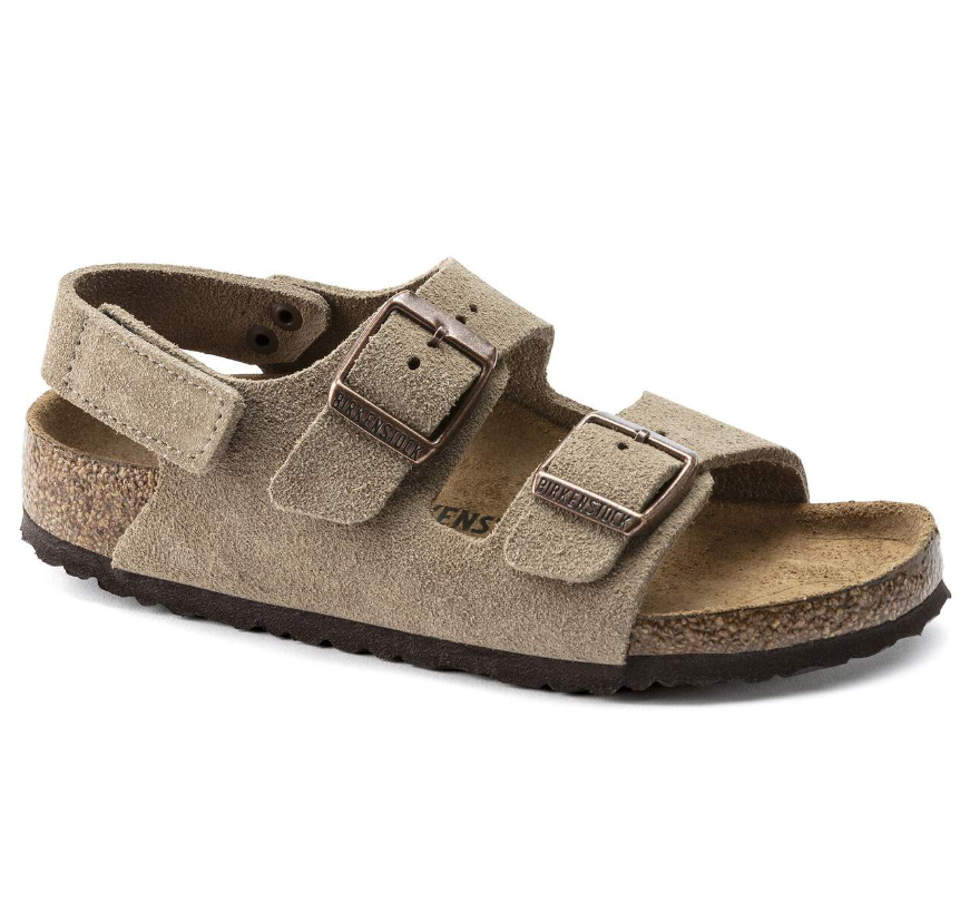 Birkenstock Milano HL Suede Kids Taupe  Narrow