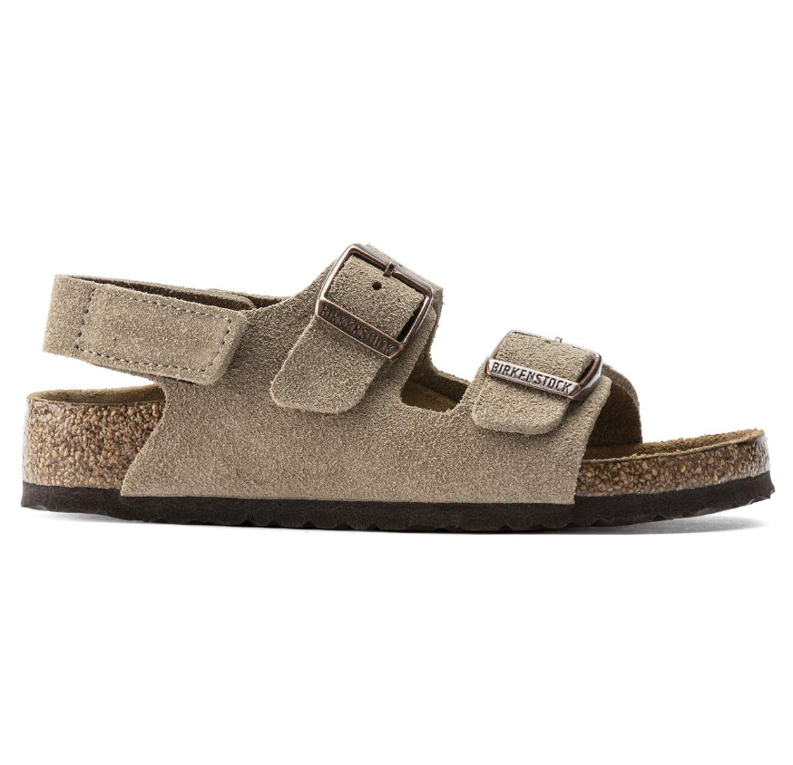 Birkenstock Milano HL Suede Kids Taupe  Narrow