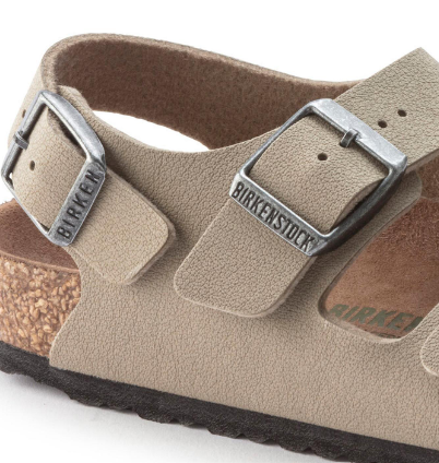 Birkenstock Milano Kids Birko-Flor Vegan Sandals Faded Khaki  Regular