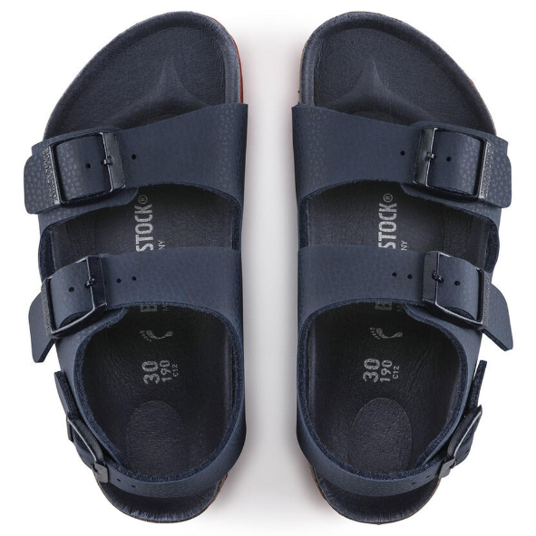Birkenstock Milano Kids Birko-Flor Desert Soil Blue Red  Narrow