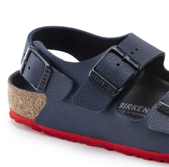 Birkenstock Milano Kids Birko-Flor Desert Soil Blue Red  Narrow