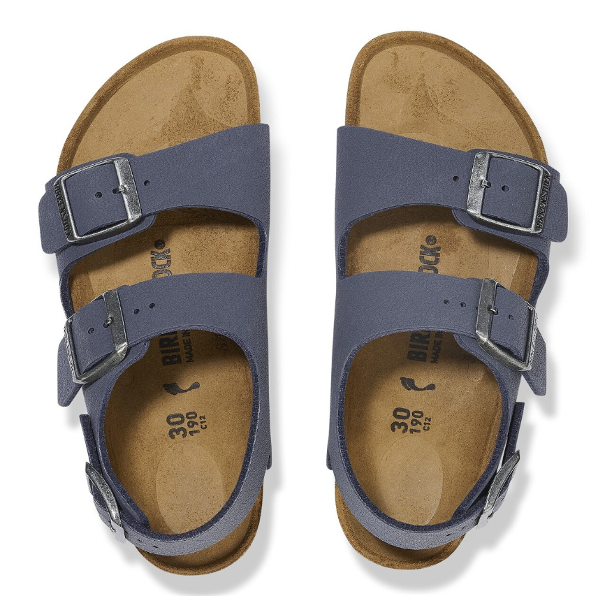 Birkenstock Milano Kids Birko-Flor Nubuck Navy  Narrow