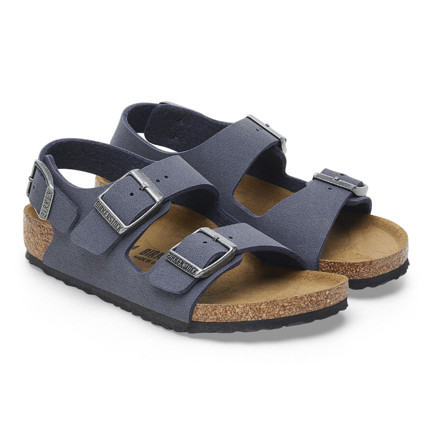 Birkenstock Milano Kids Birko-Flor Nubuck Navy  Narrow