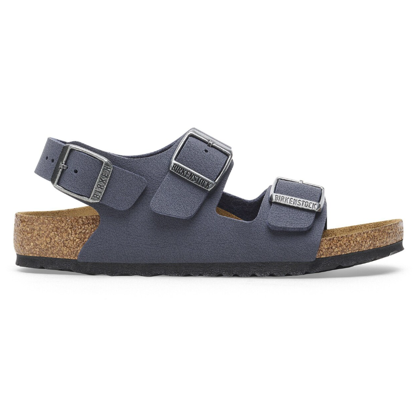 Birkenstock Milano Kids Birko-Flor Nubuck Navy  Narrow