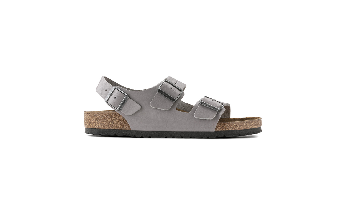 Birkenstock Milano Natural Leather Stone Coin Sandals  Regular