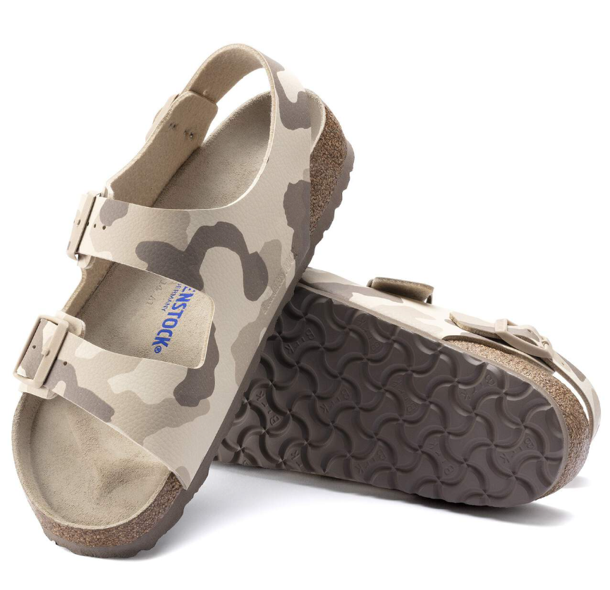 Birkenstock Milano Soft Footbed Birko-Flor Desert Soil Gray/Taupe Narrow