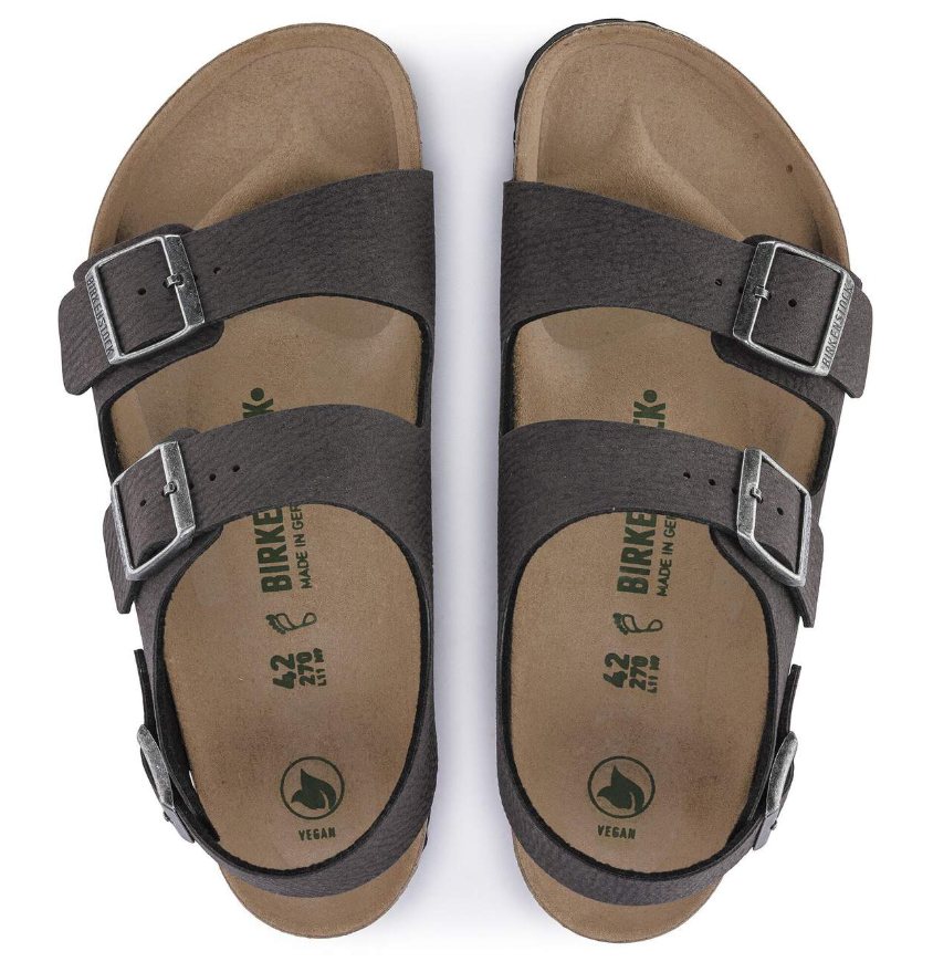 Birkenstock Milano Vegan Microfiber Desert Dust Black  Regular