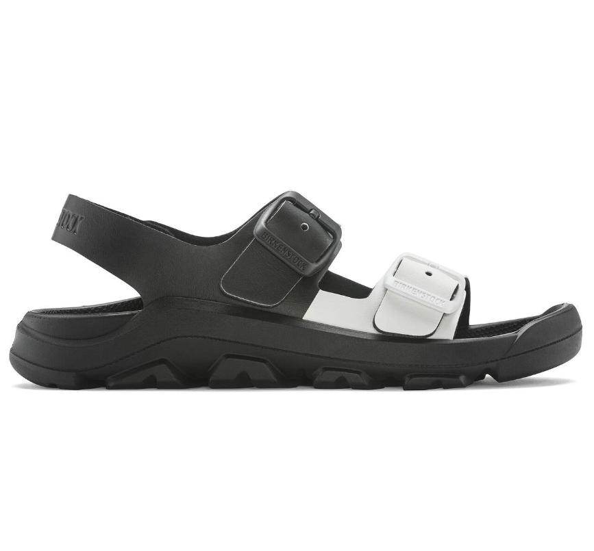 Birkenstock Mogami Birko-Flor Black/White Kids Sandals  Narrow