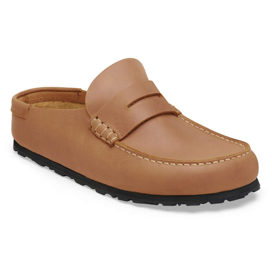 Birkenstock Naples Wrapped Oiled Leather Cognac Narrow