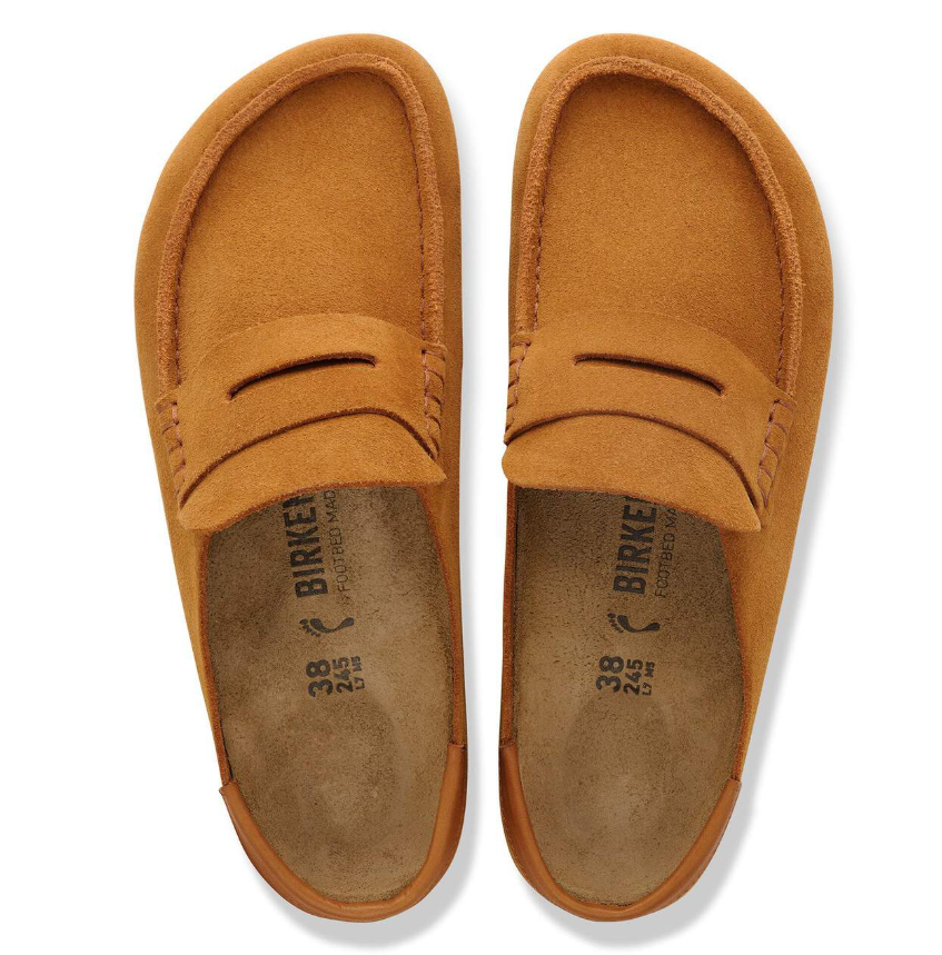 Birkenstock Naples Wrapped Suede Nubuck Mink Clog Narrow
