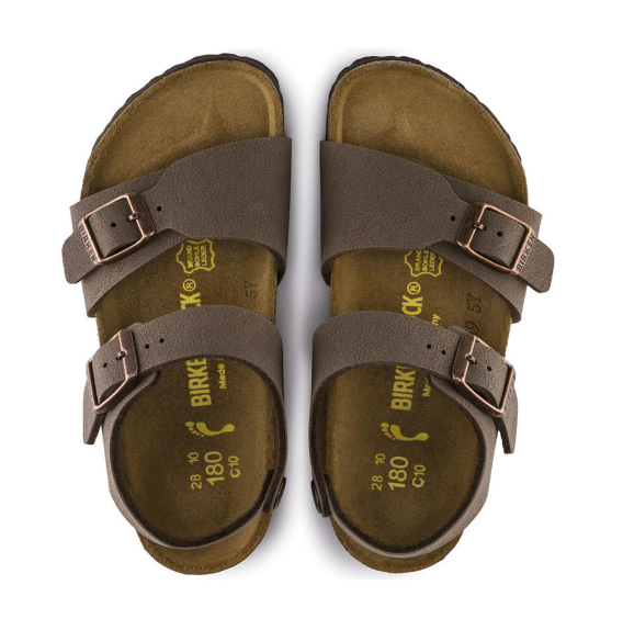 Birkenstock New York Kids Birko-Flor Nubuck Mocha  Narrow