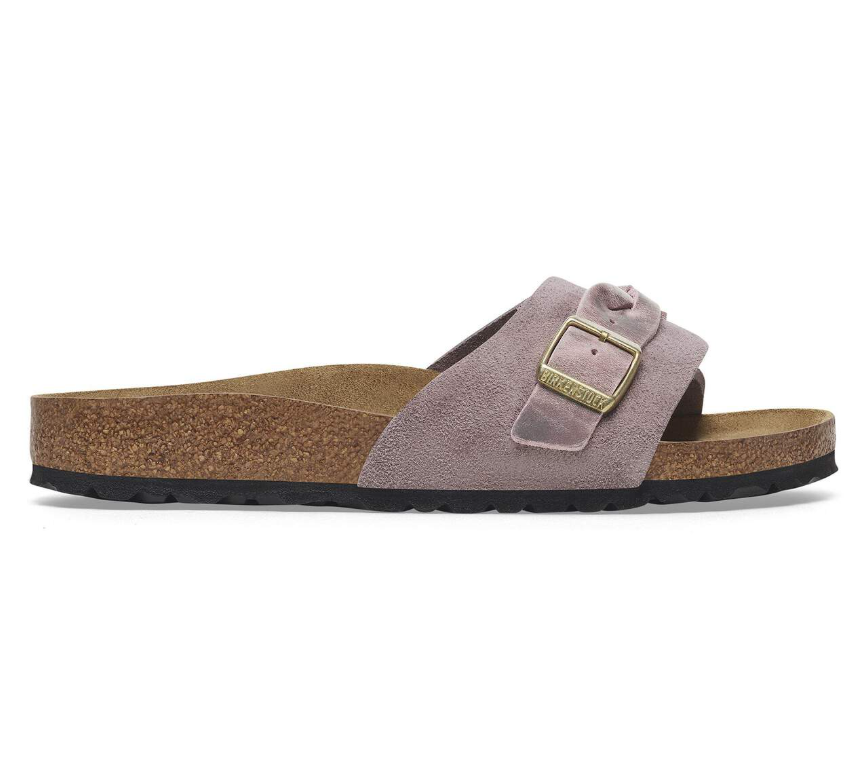 Birkenstock Oita Braided Suede Leather Faded Purple Narrow