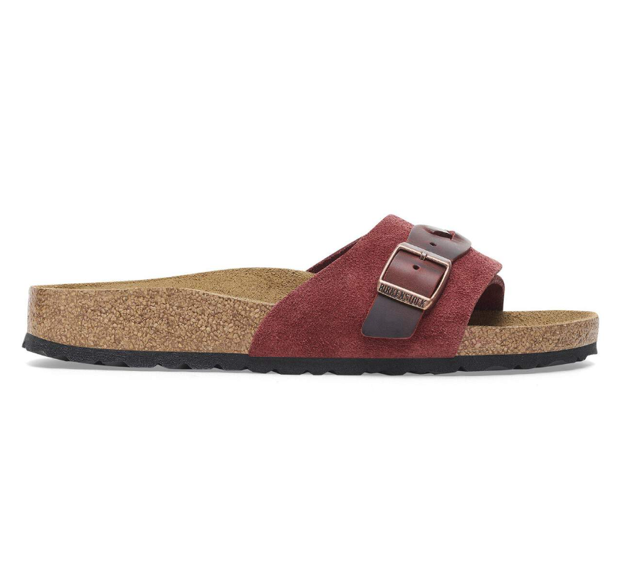 Birkenstock Oita Braided Suede Leather Zinfandel  Narrow