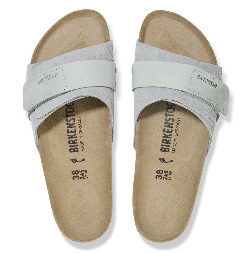 Birkenstock Oita Suede Leather Sandals Pure Sage Narrow