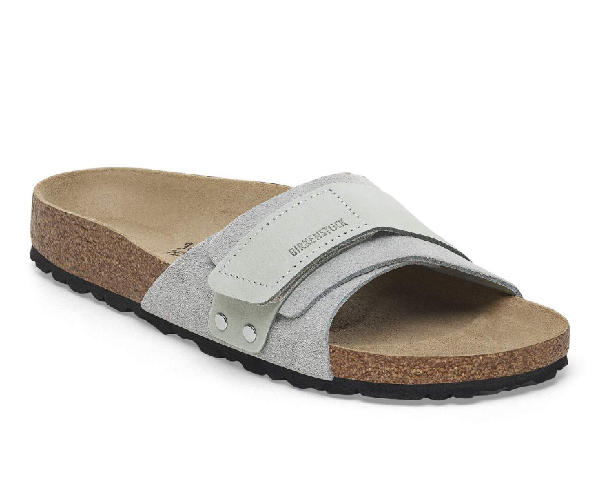 Birkenstock Oita Suede Leather Sandals Pure Sage Narrow