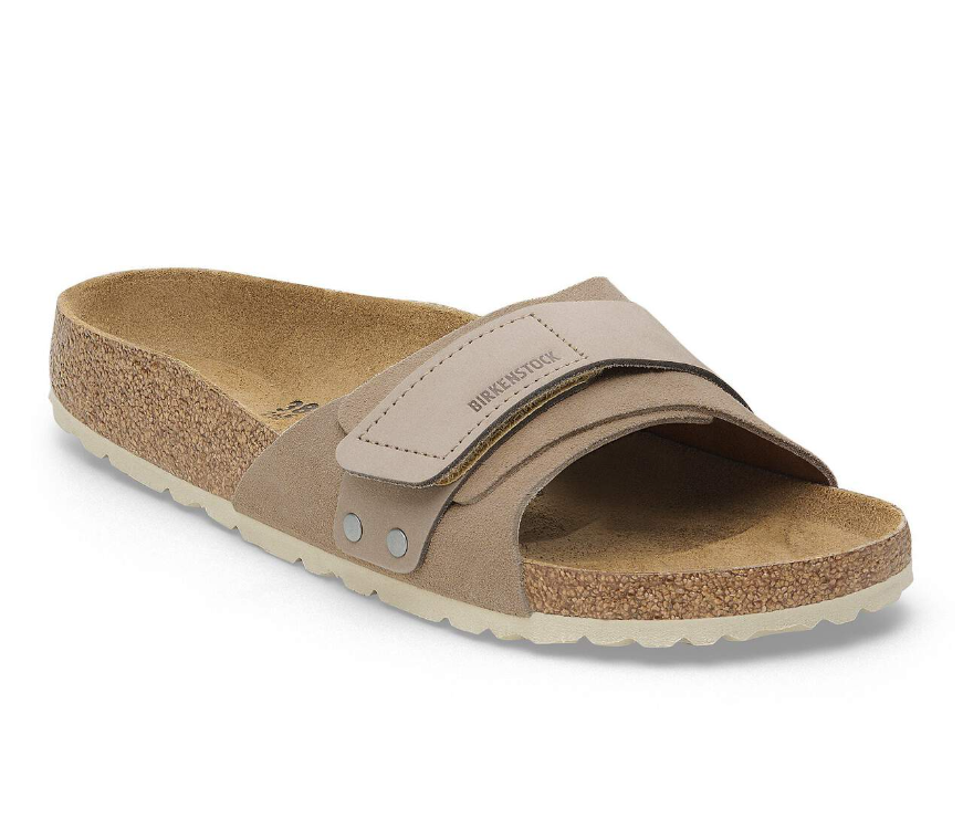 Birkenstock Oita Suede Leather Sandals Taupe Narrow