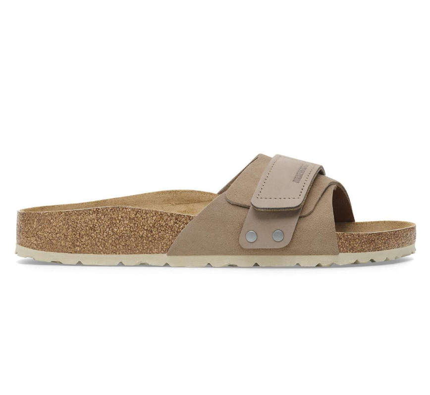 Birkenstock Oita Suede Leather Sandals Taupe Narrow