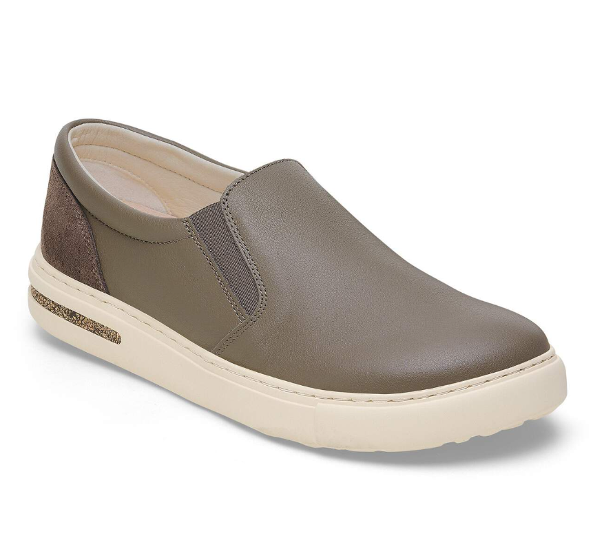 Birkenstock Oswego Mixed Leather Concrete Gray Narrow