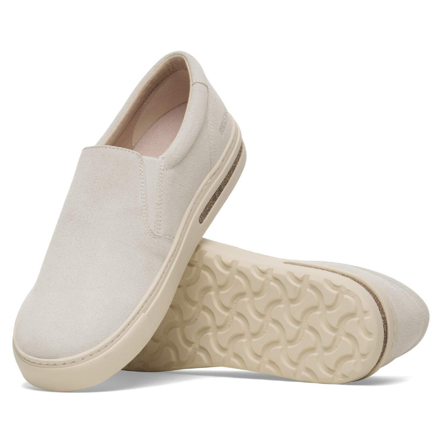 Birkenstock Oswego Suede Leather Antique White Regular
