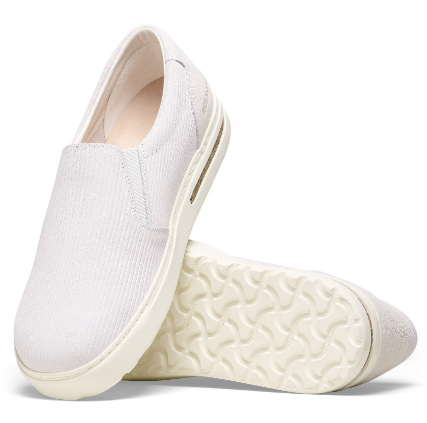 Birkenstock Oswego Suede Leather Antique White Narrow