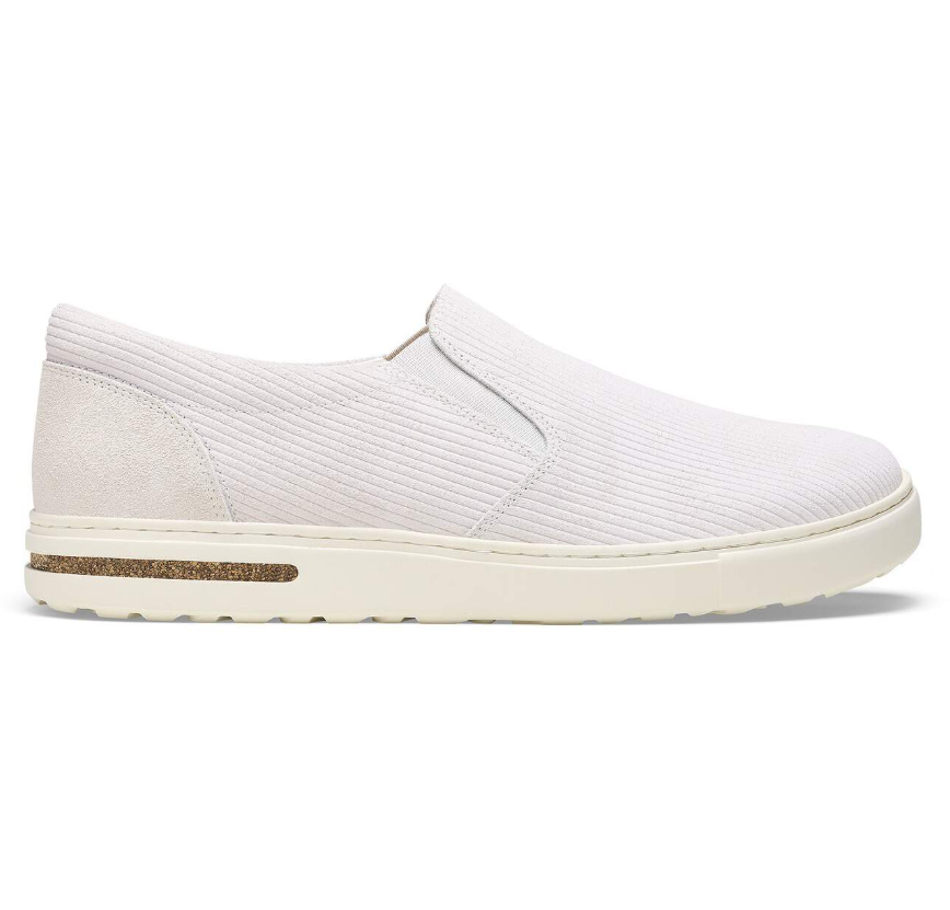Birkenstock Oswego Suede Leather Antique White Narrow