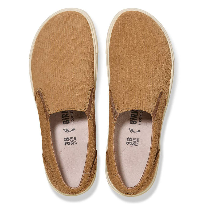 Birkenstock Oswego Suede Leather Cork Brown Narrow