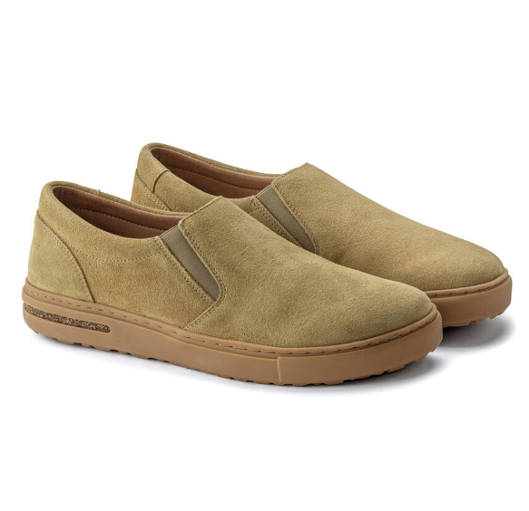 Birkenstock Oswego VL Suede Leather Faded Khaki Narrow