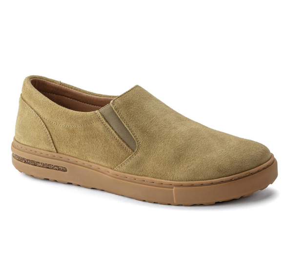 Birkenstock Oswego VL Suede Leather Faded Khaki Narrow