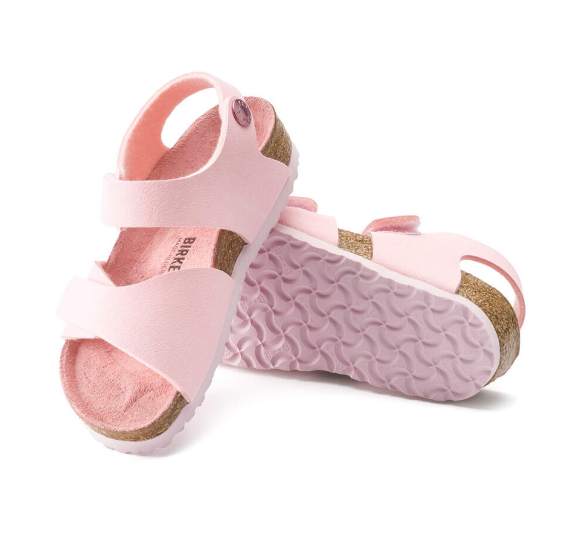 Birkenstock Palu Kids Logo Sandals Birko-Flor Rose Regular
