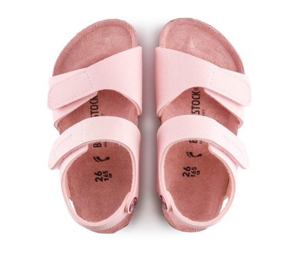 Birkenstock Palu Kids Logo Sandals Birko-Flor Rose Regular