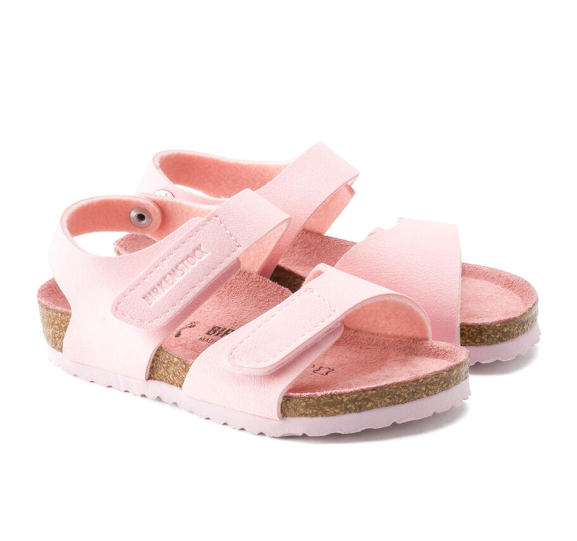 Birkenstock Palu Kids Logo Sandals Birko-Flor Rose Regular