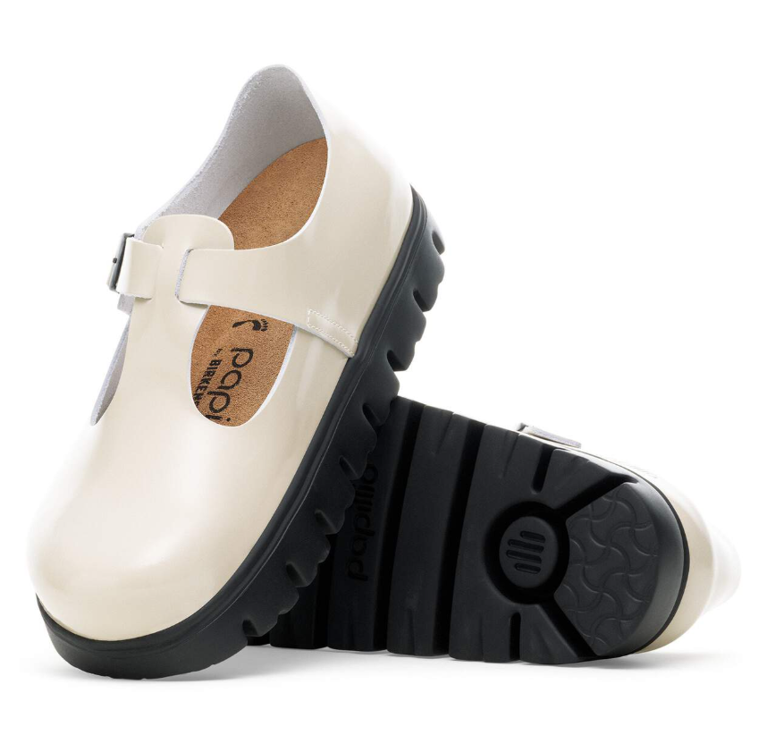 Birkenstock Paris Chunky Natural Leather Oyster Narrow