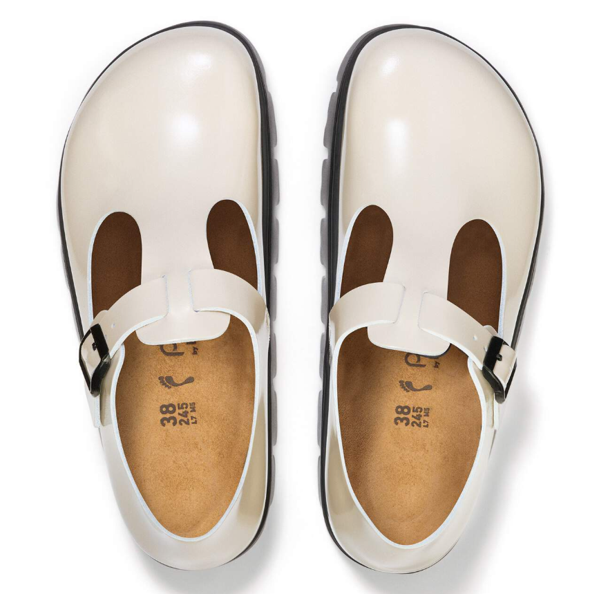 Birkenstock Paris Chunky Natural Leather Oyster Narrow