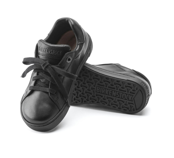 Birkenstock Porto Kids Natural Leather - Black, Narrow