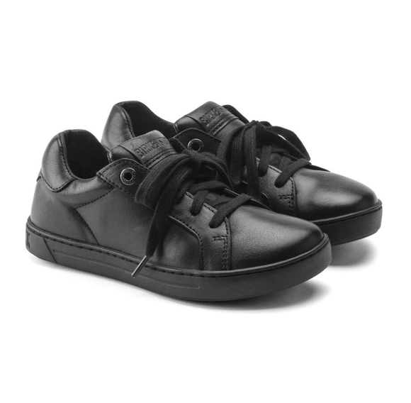 Birkenstock Porto Kids Natural Leather - Black, Narrow