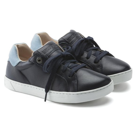 Birkenstock Porto Kids Natural Leather - Navy, Narrow