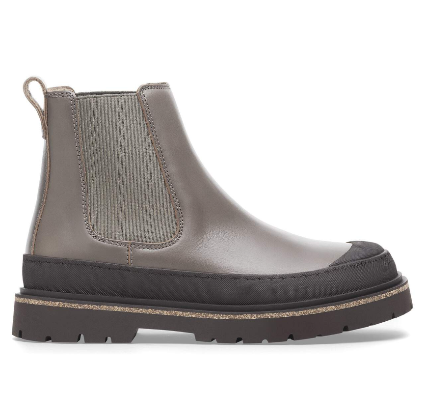 Birkenstock Prescott Slip On Women Waxy Leather Concrete - Gray, Narrow