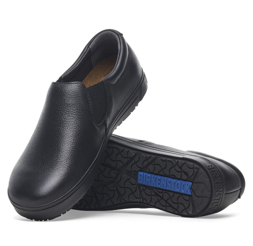 Birkenstock QO 400 Natural Leather Black  Regular
