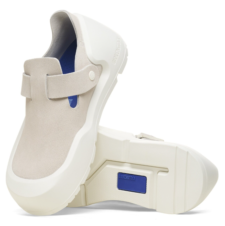 Birkenstock Reykjavik Nubuck Leather Antique White  Narrow