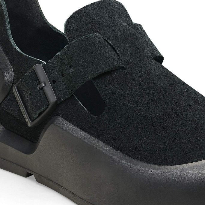 Birkenstock Reykjavik Nubuck Leather Black  Narrow