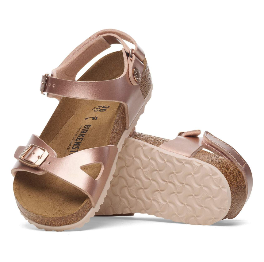Birkenstock Rio Kids Birko-Flor Electric Metallic Copper  Narrow