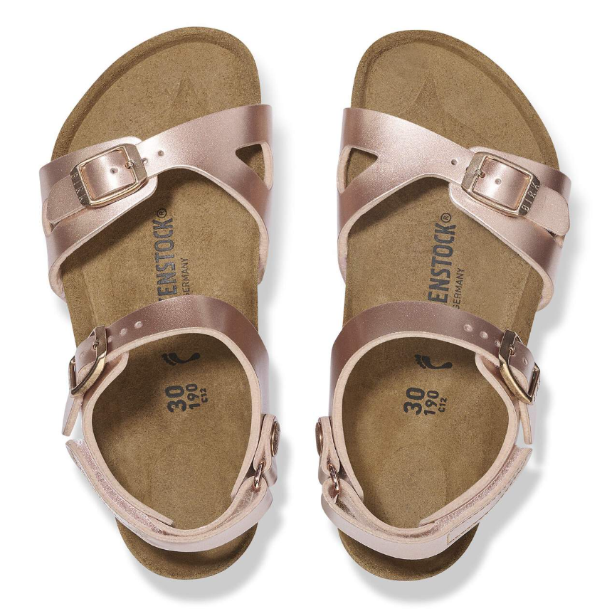 Birkenstock Rio Kids Birko-Flor Electric Metallic Copper  Narrow