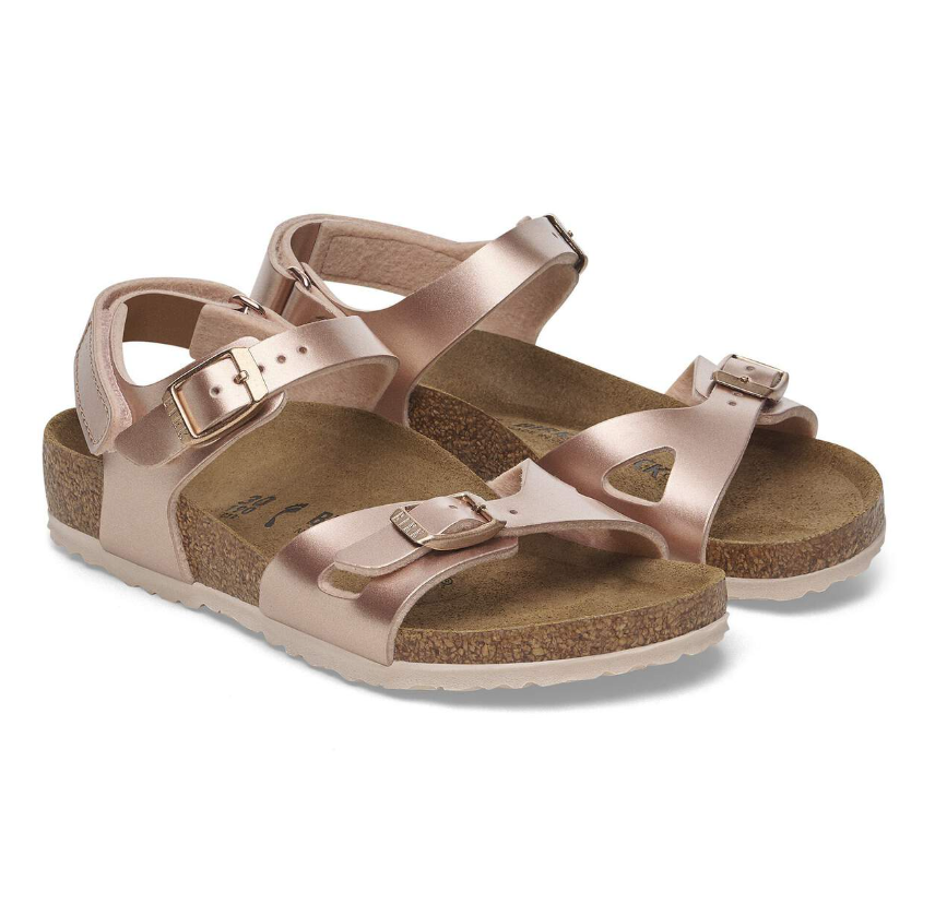 Birkenstock Rio Kids Birko-Flor Electric Metallic Copper  Narrow