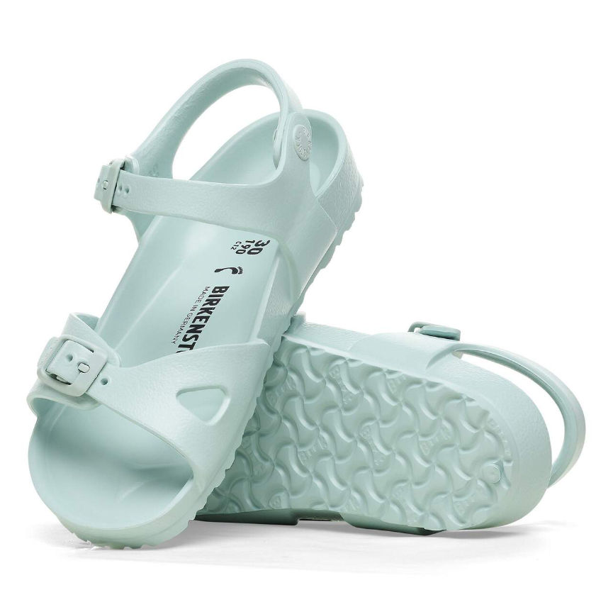 Birkenstock Rio Essentials Kids EVA Sandals Surf Green Narrow