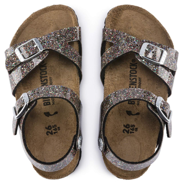 Birkenstock Rio Kids Birko-Flor Cosmic Sparkle Black Multi Narrow