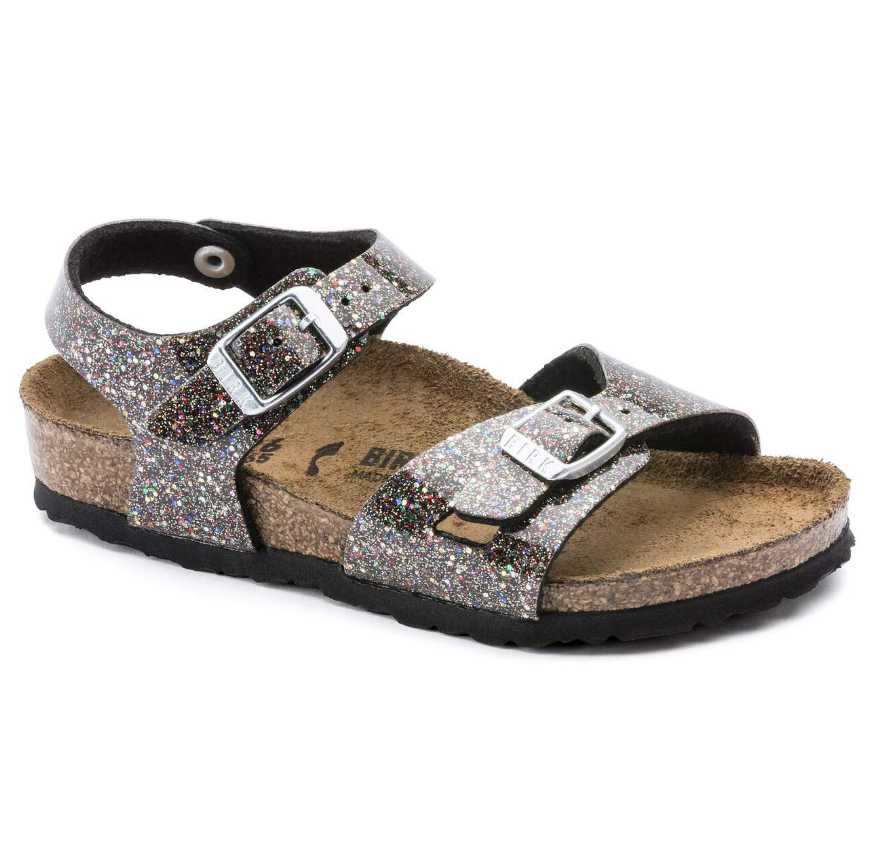Birkenstock Rio Kids Birko-Flor Cosmic Sparkle Black Multi Narrow